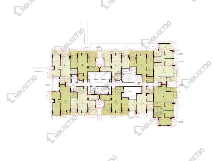 世宙 平面圖 世宙 2座 2樓 樓層平面圖 - House730