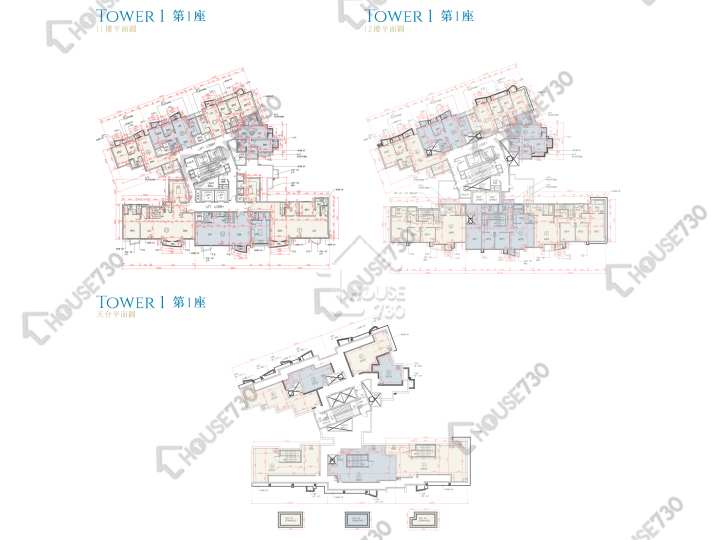 海翩滙 平面圖 海翩匯 1座 11-12樓 樓層平面圖 - House730