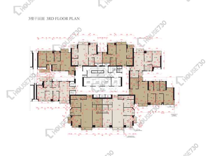 迎海 平面圖 迎海 1期 1座 3樓 樓層平面圖 - House730