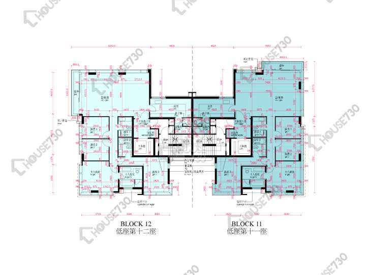 啟德1號 平面圖 啟德1號 II 低座第12座 1樓 樓層平面圖 - House730