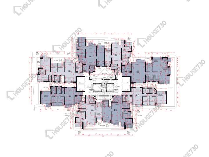 日出康城 平面圖 日出康城 3期A 緻藍天 晶巒 (5座) 3樓 樓層平面圖 - House730