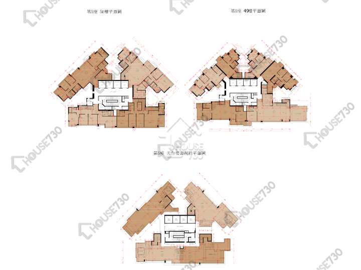 Grand Yoho 平面圖 Grand Yoho 2期 5座 49-50樓 樓層平面圖 - House730