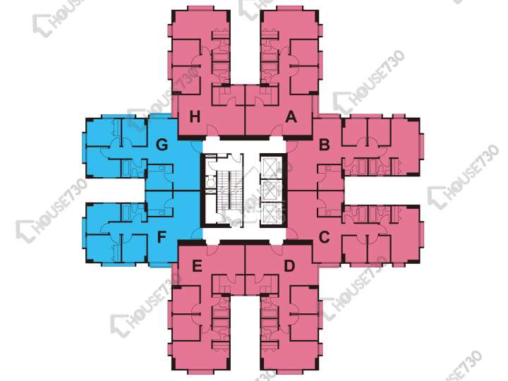 太古城 平面圖 太古城 金殿台 燕宮閣 (20座) 4-28樓 樓層平面圖 - House730