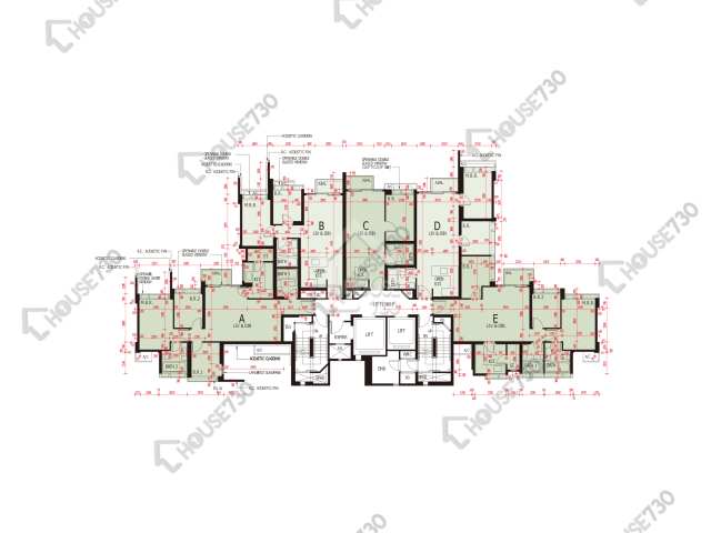 海之戀 平面圖 海之戀 3期 10座 10-12,15-22,23樓 樓層平面圖 - House730