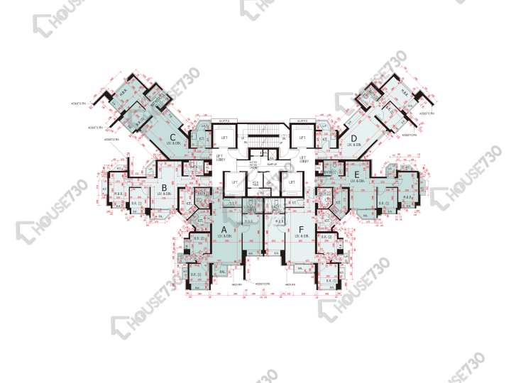 環宇海灣 平面圖 環宇海灣 7座 49樓 樓層平面圖 - House730