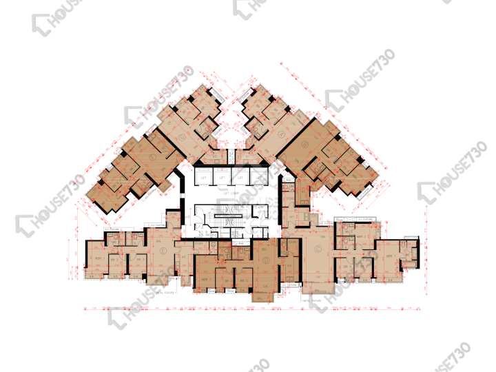 Grand Yoho 平面圖 Grand Yoho 2期 5座 25-33,35-42,43樓 樓層平面圖 - House730