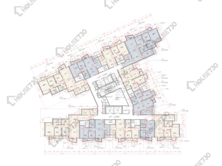 海翩滙 平面圖 海翩匯 3座 7-10樓 樓層平面圖 - House730
