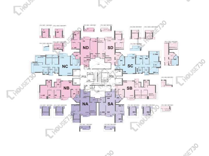 名城 平面圖 名城 1期 5座 3,5-12,15-22,25-33,35-43,45-48,49樓 樓層平面圖 - House730