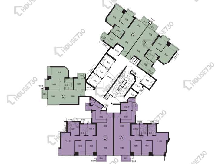 天晉 平面圖 天晉 天晉 6座 31-33,35-41,42樓 樓層平面圖 - House730