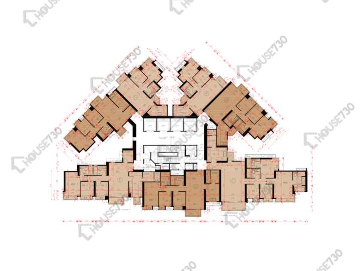 Grand Yoho 平面圖 Grand Yoho 2期 5座 46-47樓 樓層平面圖 - House730