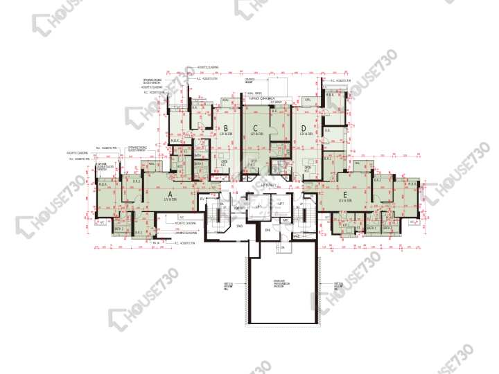 海之戀 平面圖 海之戀 3期 10座 7樓 樓層平面圖 - House730