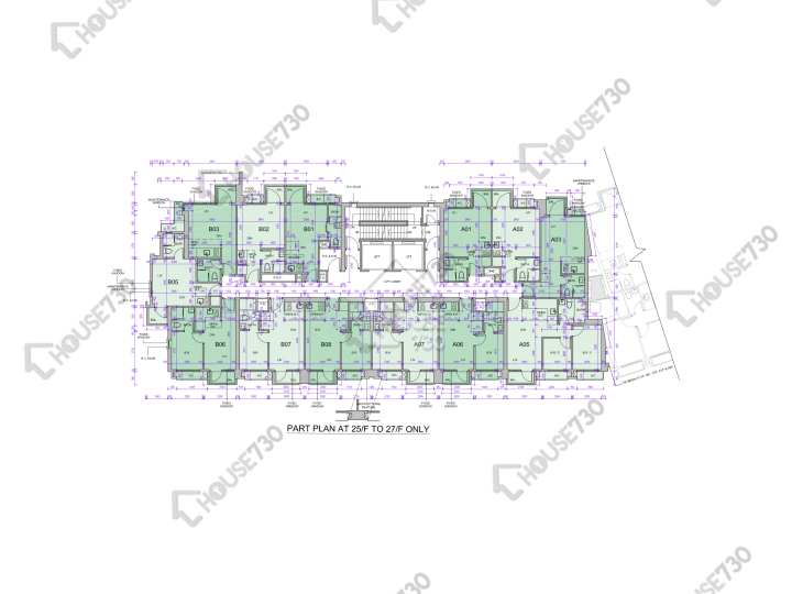 薈朗 平面圖 薈朗 2座 2-3,5-12,15-23,25-27,28樓 樓層平面圖 - House730