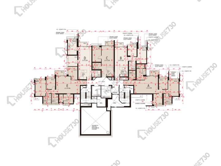 海之戀 平面圖 海之戀 3期 7座 10樓 樓層平面圖 - House730
