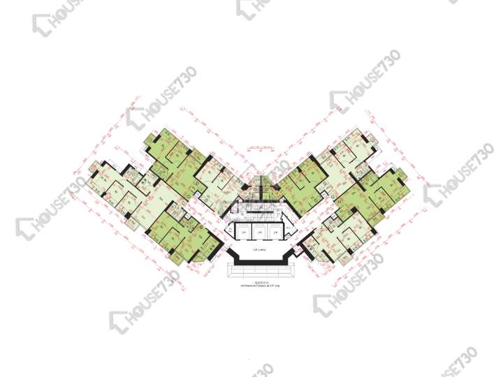 尚悅 平面圖 尚悅 1座 2-3,5-11,12樓 樓層平面圖 - House730