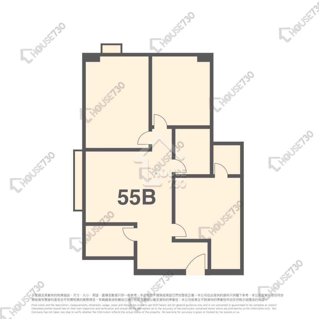 Mei Foo MEI FOO SUN CHUEN Middle Floor Unit Floor Plan 3期-百老匯街53-55號-高層/中層/低層-55號B室 House730-5205852