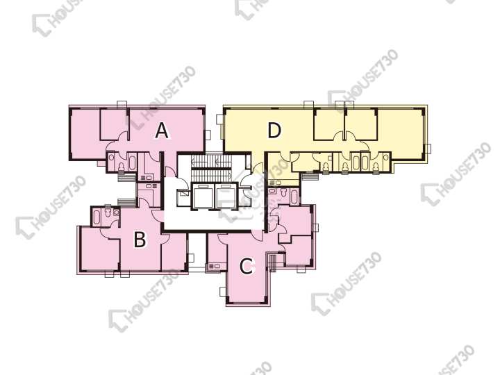 新峰花園 平面圖 新峰花園 4期 御峰豪園 31座 2-3,5-10,11樓 樓層平面圖 - House730