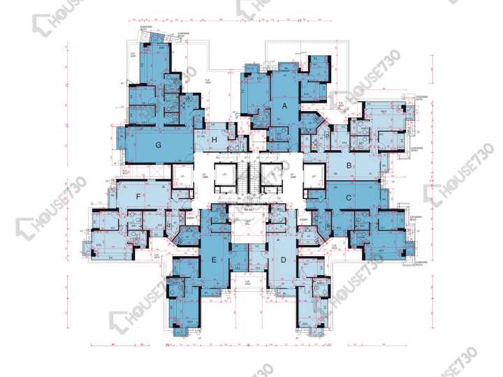 嵐山 平面圖 嵐山 1期 3座 2樓 樓層平面圖 - House730