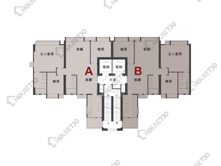 新港城 平面圖 新港城 5期 海濤居 1座 4-31樓 樓層平面圖 - House730