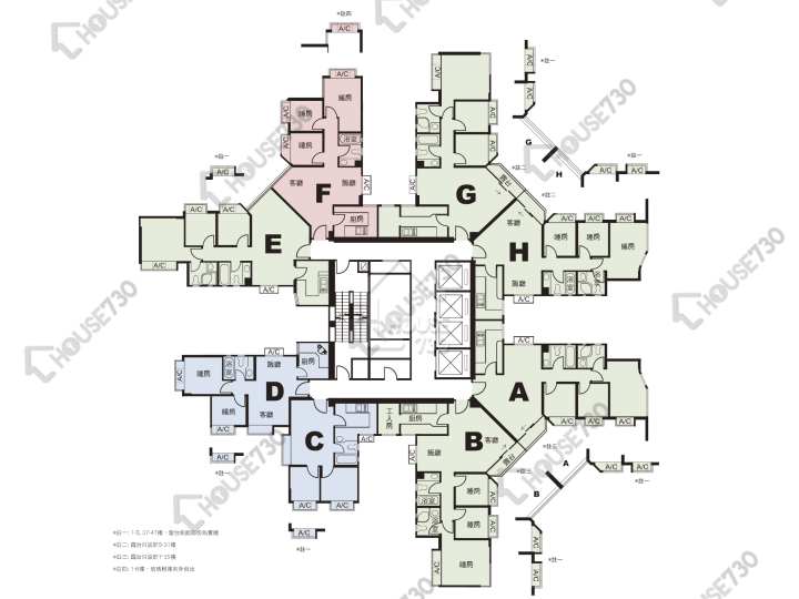 南豐廣場 平面圖 南豐廣場 2座 1-3,5-13,15-23,25-33,35-43,45-46,47樓 樓層平面圖 - House730