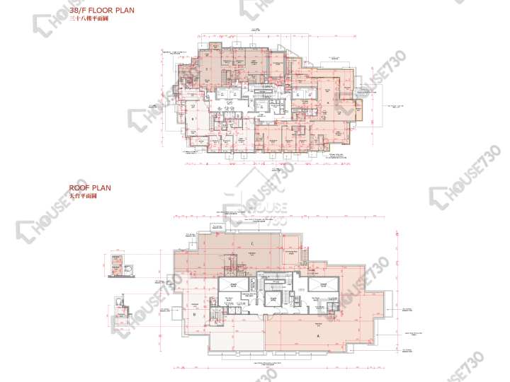 囍滙 平面圖 囍匯 2期 1座 38樓 樓層平面圖 - House730