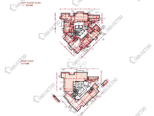 囍滙 平面圖 囍匯 1期 5座 32樓 樓層平面圖 - House730