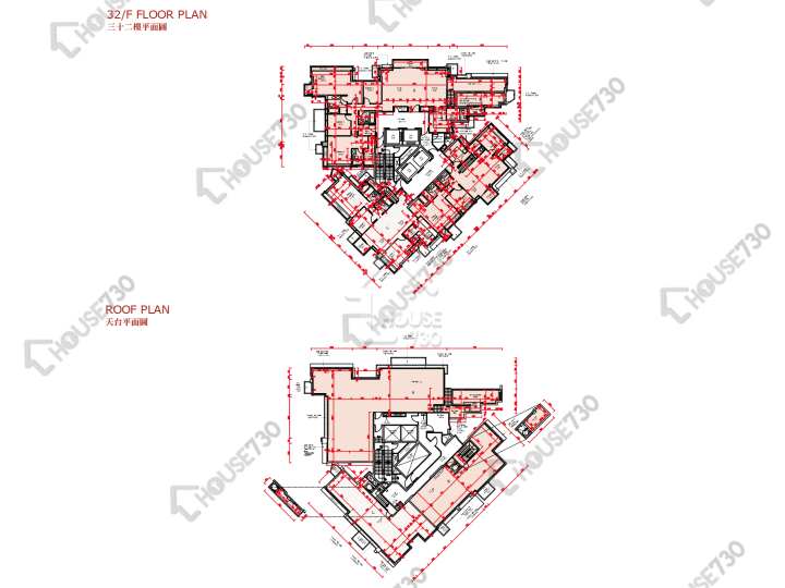 囍滙 平面圖 囍匯 1期 5座 32樓 樓層平面圖 - House730
