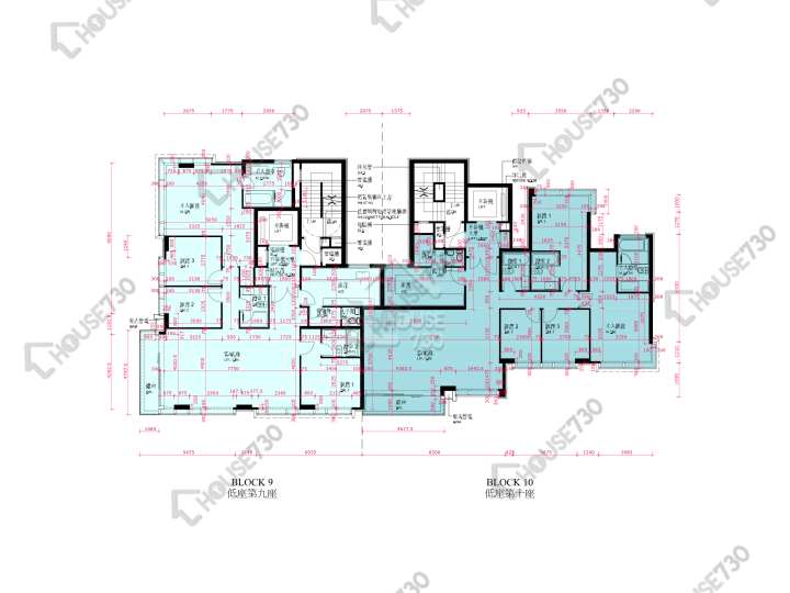 啟德1號 平面圖 啟德1號 II 低座第9座 2-3,5樓 樓層平面圖 - House730