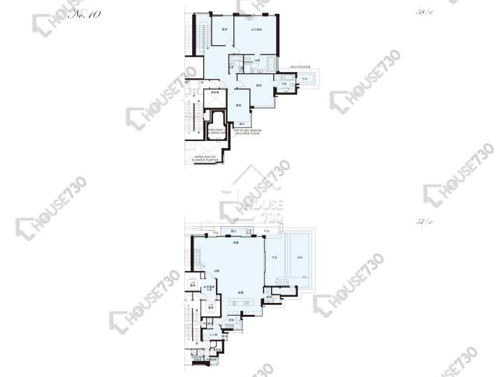 半山壹號 平面圖 半山壹號 1期 半山徑10號 57樓 樓層平面圖 - House730