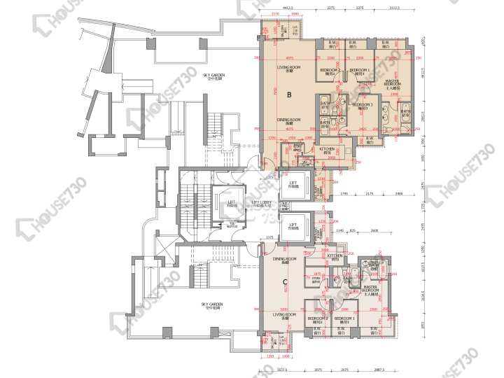 御龍山 平面圖 御龍山 10座 15樓 樓層平面圖 - House730