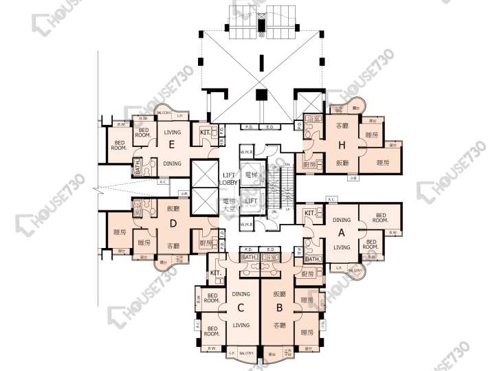 Central Park Towers Floor Plans Central Park Towers Phase 1 Tower 5 6/F Floor Plan - House730