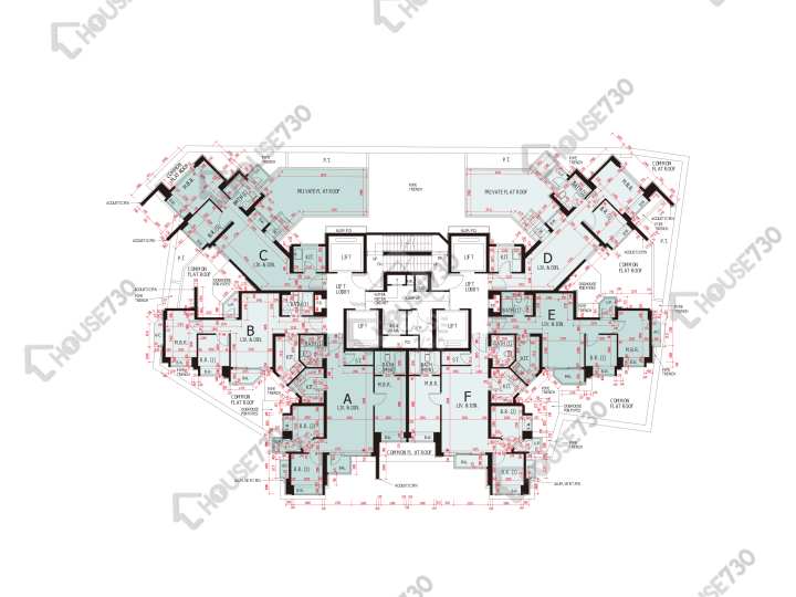 環宇海灣 平面圖 環宇海灣 7座 6樓 樓層平面圖 - House730
