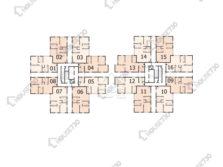 德福花園 平面圖 德福花園 E座 11樓 樓層平面圖 - House730