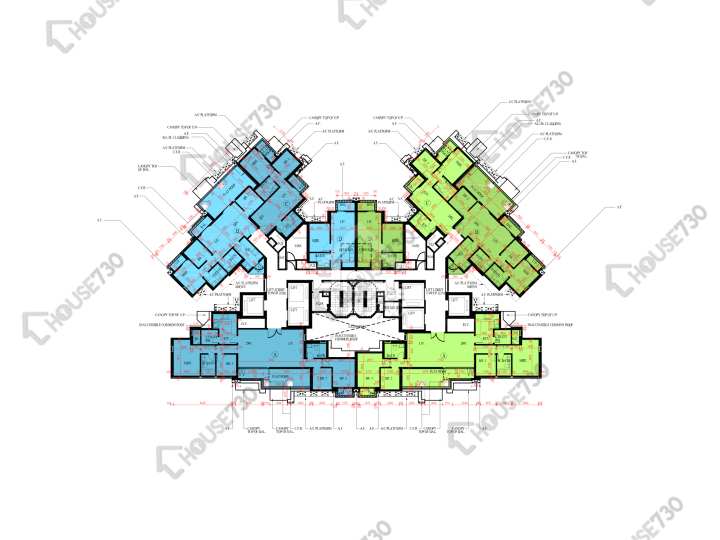 日出康城 平面圖 日出康城 4期A 晉海 2A座 51樓 樓層平面圖 - House730
