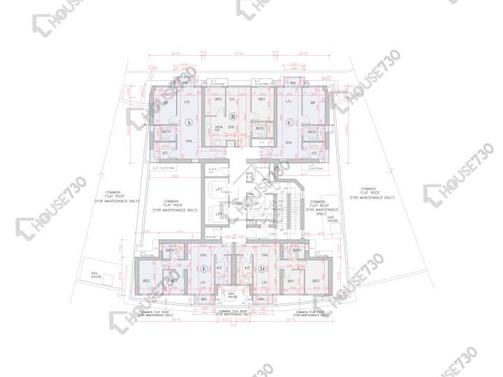 全．城匯 平面圖 全．城匯 7座 5樓 樓層平面圖 - House730