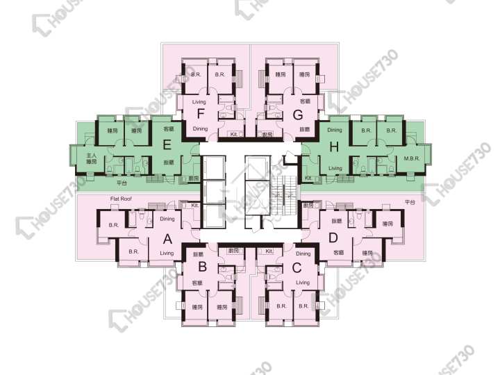 新都城 平面圖 新都城 1期 3座 1樓 樓層平面圖 - House730