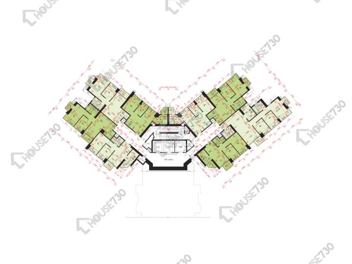 尚悅 平面圖 尚悅 2座 21-22樓 樓層平面圖 - House730