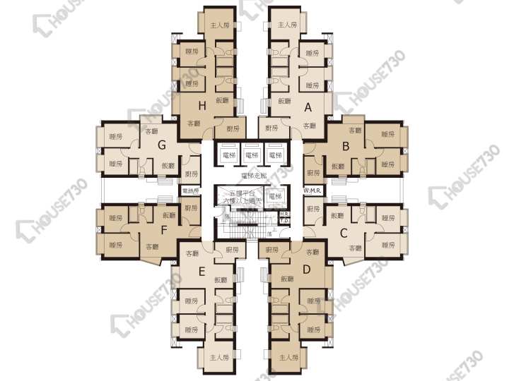 東港城 平面圖 東港城 2座 5-13,15-23,25-33,35-43,45,46樓 樓層平面圖 - House730