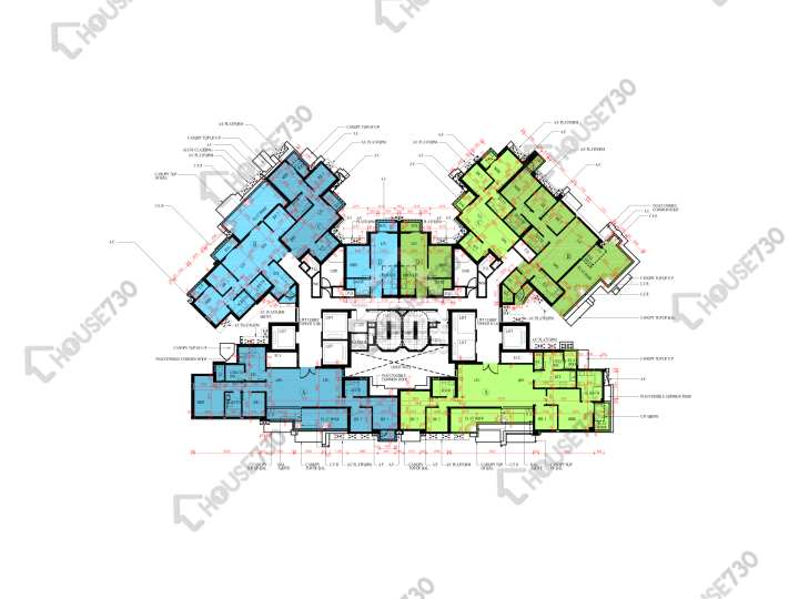 日出康城 平面圖 日出康城 4期A 晉海 1A座 48樓 樓層平面圖 - House730