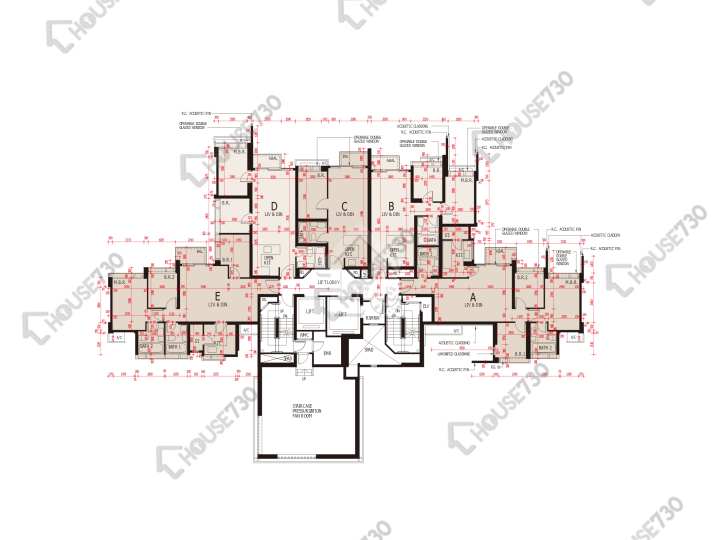 海之戀 平面圖 海之戀 3期 7座 8樓 樓層平面圖 - House730