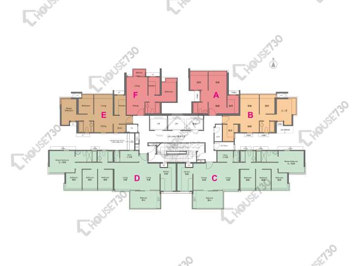 Yoho Town 平面圖 Yoho Town 2期 Yoho Midtown 5座 41-42樓 樓層平面圖 - House730