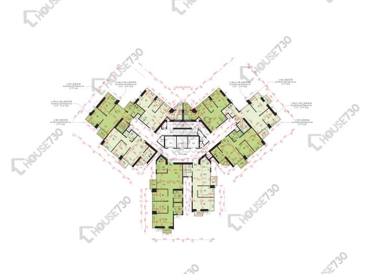 尚悅 平面圖 尚悅 6座 17-23,25-26,27樓 樓層平面圖 - House730