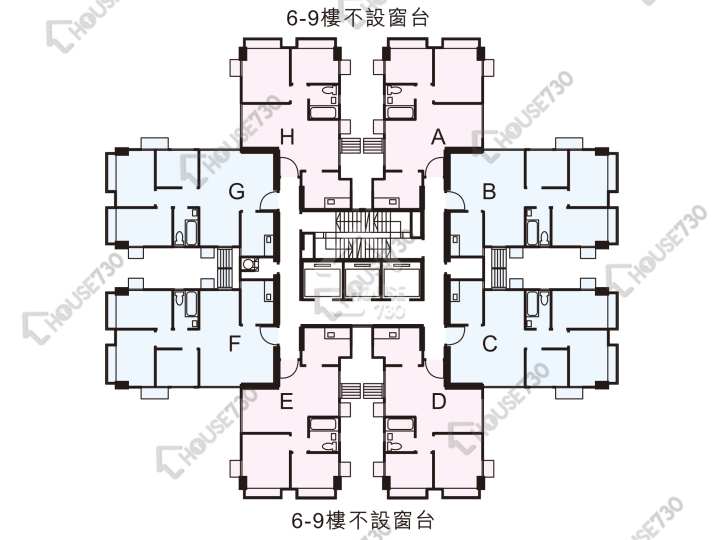 屯門市廣場 平面圖 屯門市廣場 1期 7座 6-32樓 樓層平面圖 - House730