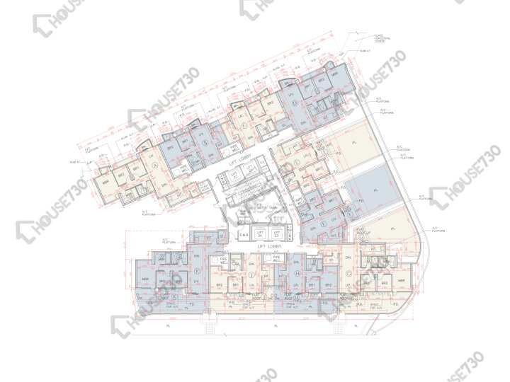 海翩滙 平面圖 海翩匯 7座 1樓 樓層平面圖 - House730