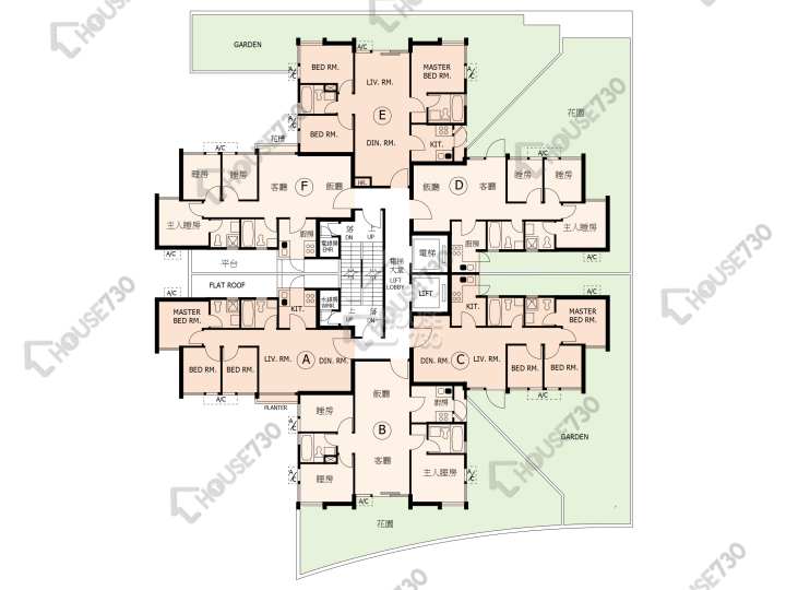 又一居 平面圖 又一居 25座 1樓 樓層平面圖 - House730