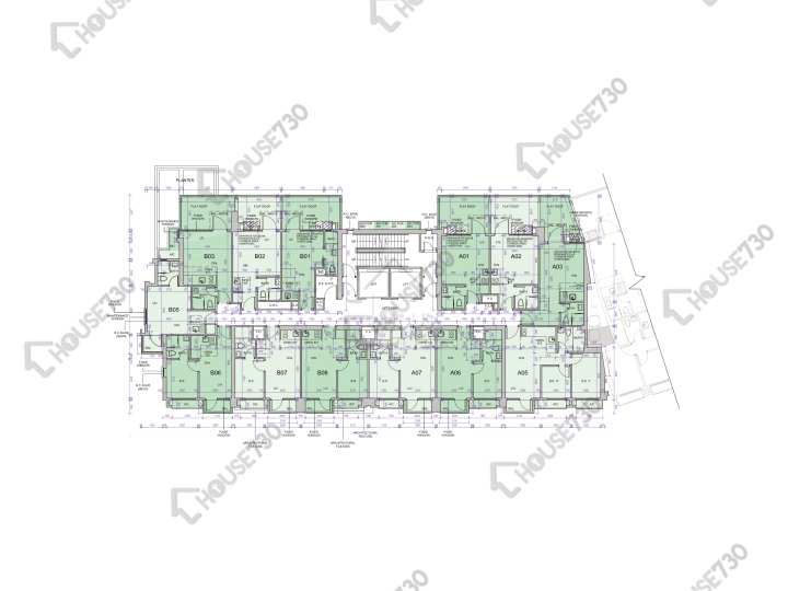 薈朗 平面圖 薈朗 2座 1樓 樓層平面圖 - House730