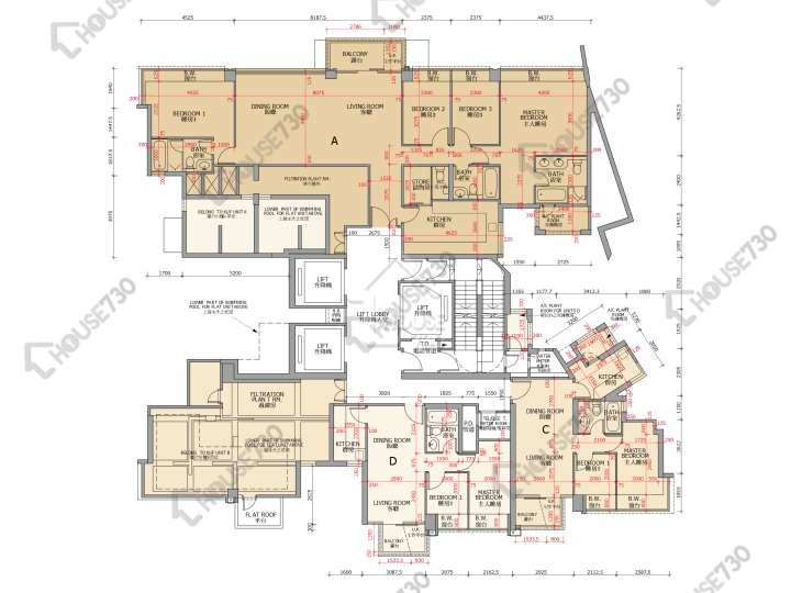 御龍山 平面圖 御龍山 11座 60樓 樓層平面圖 - House730
