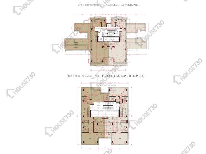 迎海 平面圖 迎海 1期 2座 37樓 樓層平面圖 - House730