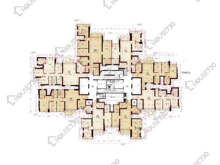 日出康城 平面圖 日出康城 2期C 領凱 9座 72樓 樓層平面圖 - House730