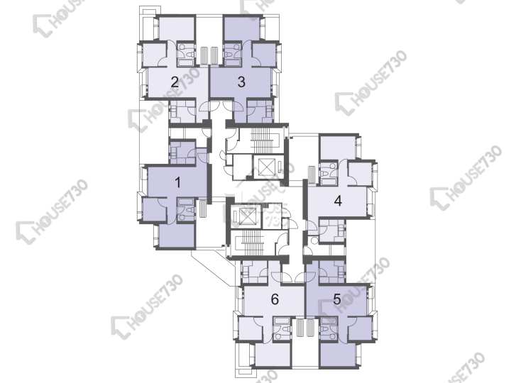 愉翠苑 平面圖 愉翠苑 愉揚閣 (G座) 1-32樓 樓層平面圖 - House730