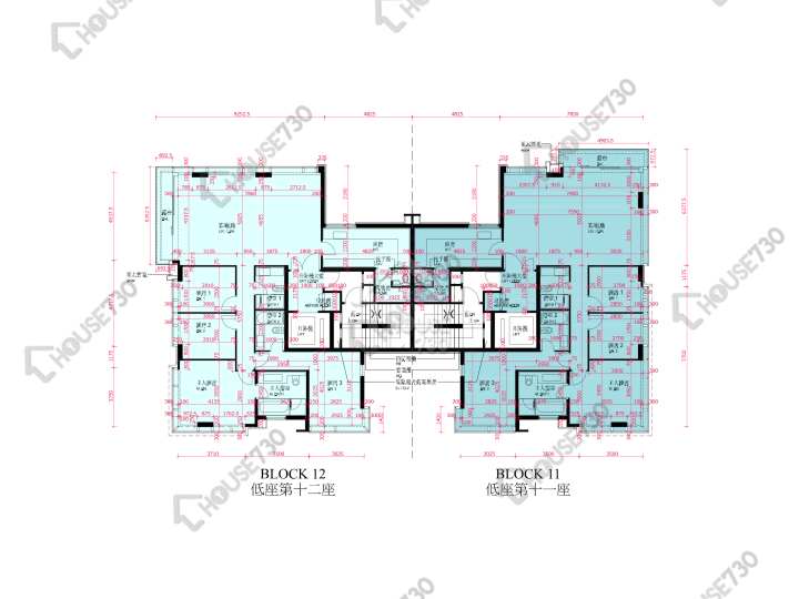 啟德1號 平面圖 啟德1號 II 低座第11座 2-3,5樓 樓層平面圖 - House730